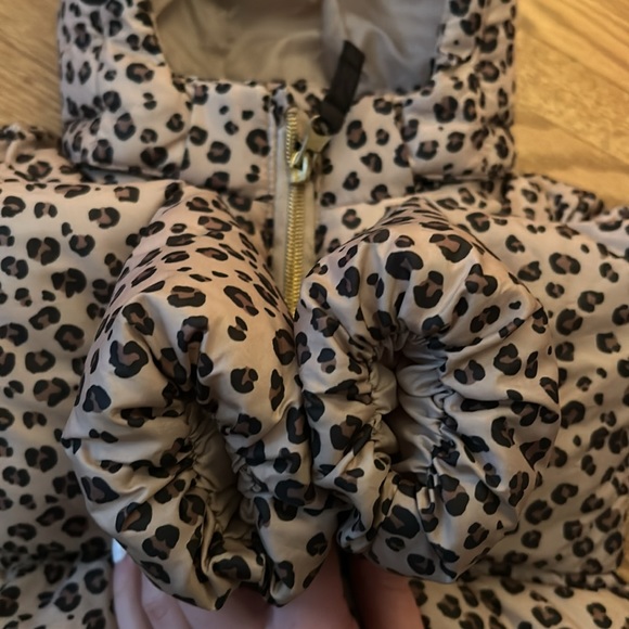 Leopard Print Baby Puffer Coat - Picture 7 of 10